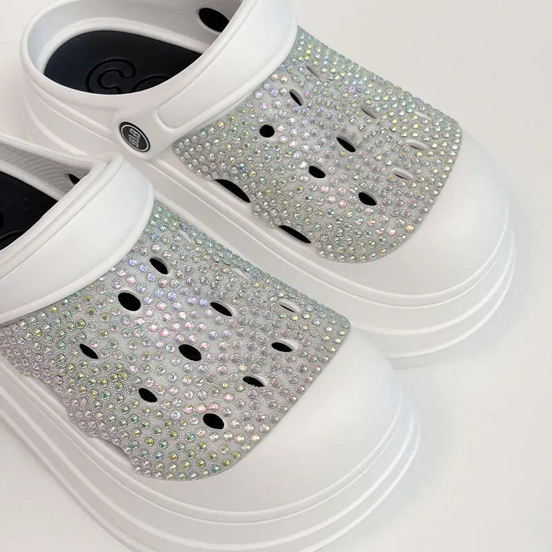 Zuecos de plataforma con sandalias brillantes EVA suaves para niña - imagen 4