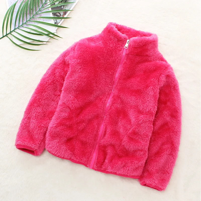 Abrigo polar de invierno acolchado doble cara para bebés y niños