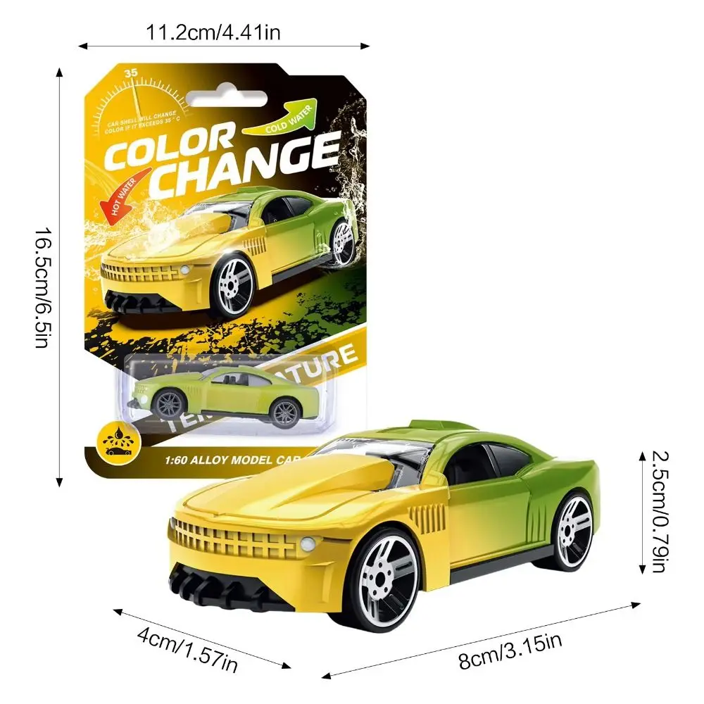 Coche de juguete con cambio de color por temperatura, resistente - imagen 4