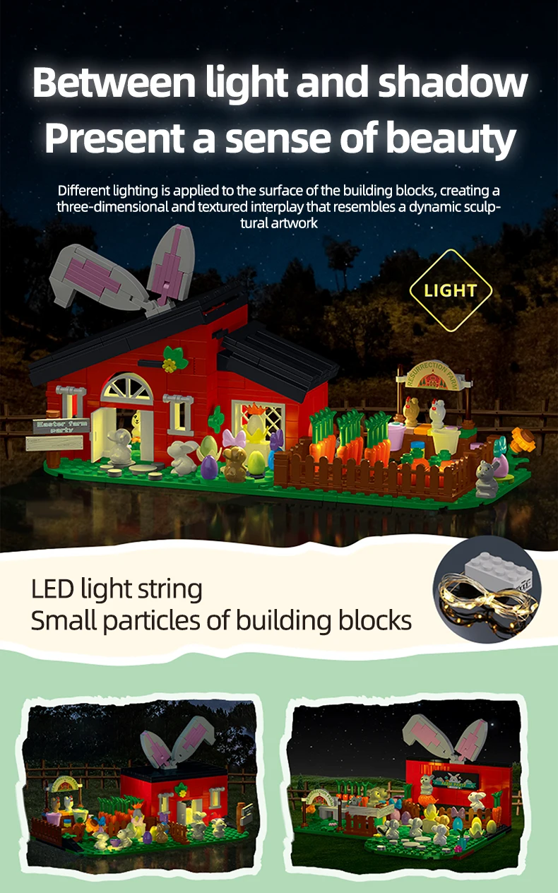 Luces LED integradas en la maqueta