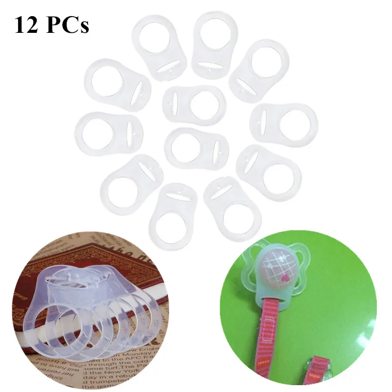 Adaptador de silicona para chupete: soporte con clip suave seguro
