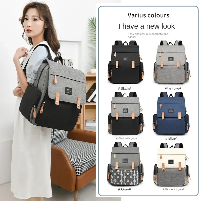 Mochila pañales impermeable gran capacidad para mamá bebé resistente - imagen 5