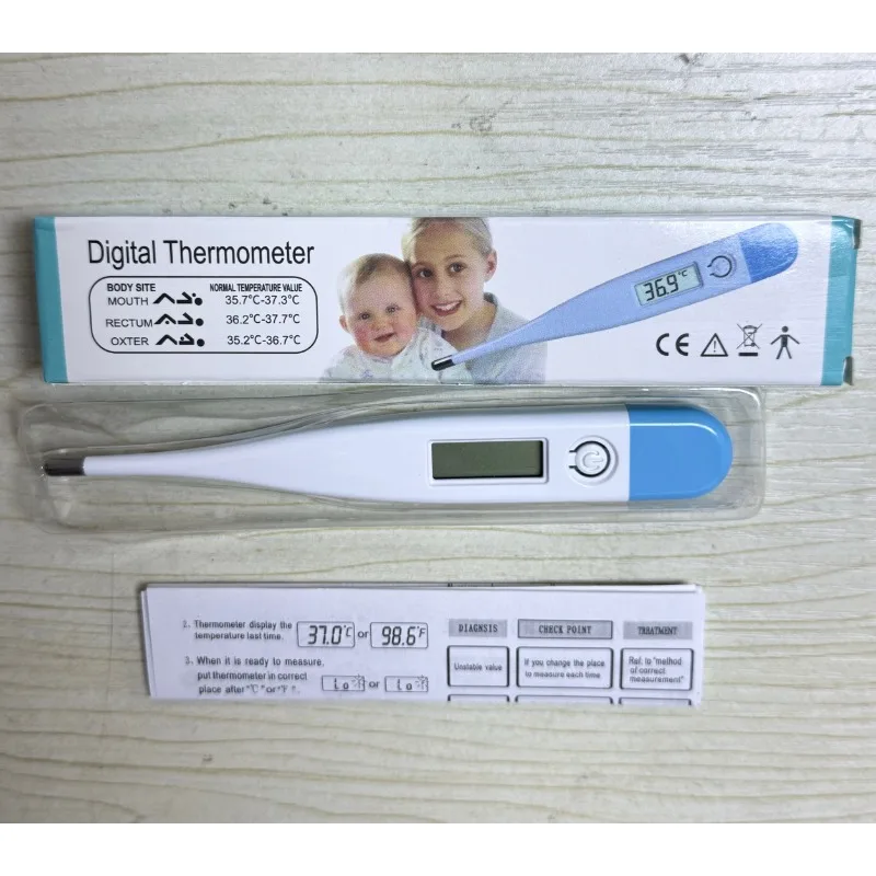 Termómetro digital para fiebre axilar, oral y frontal preciso