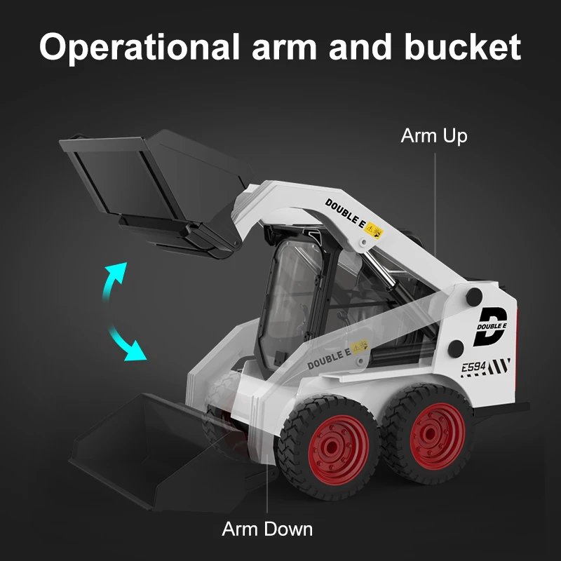 Camión RC de ingeniería con control remoto para niños
