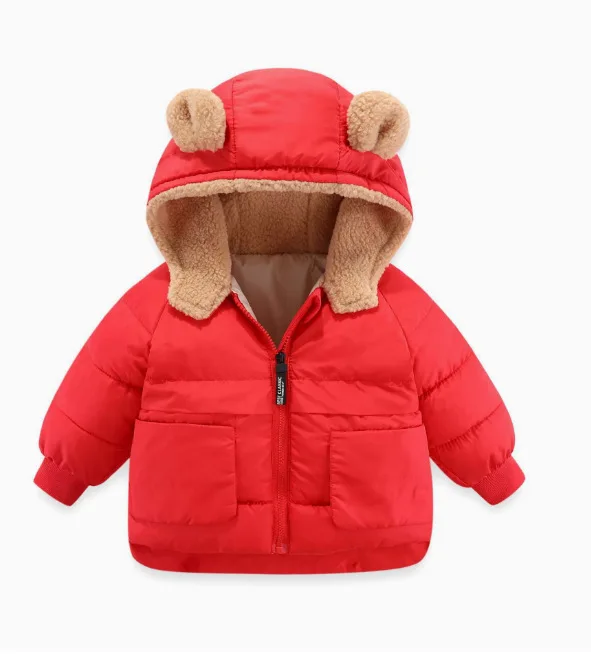 Abrigo forro polar con capucha para niñas – Diseño coreano invierno - imagen 5