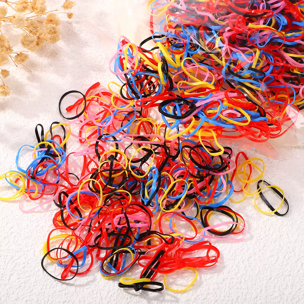 Coleteros elásticos de colores para niñas - imagen 5