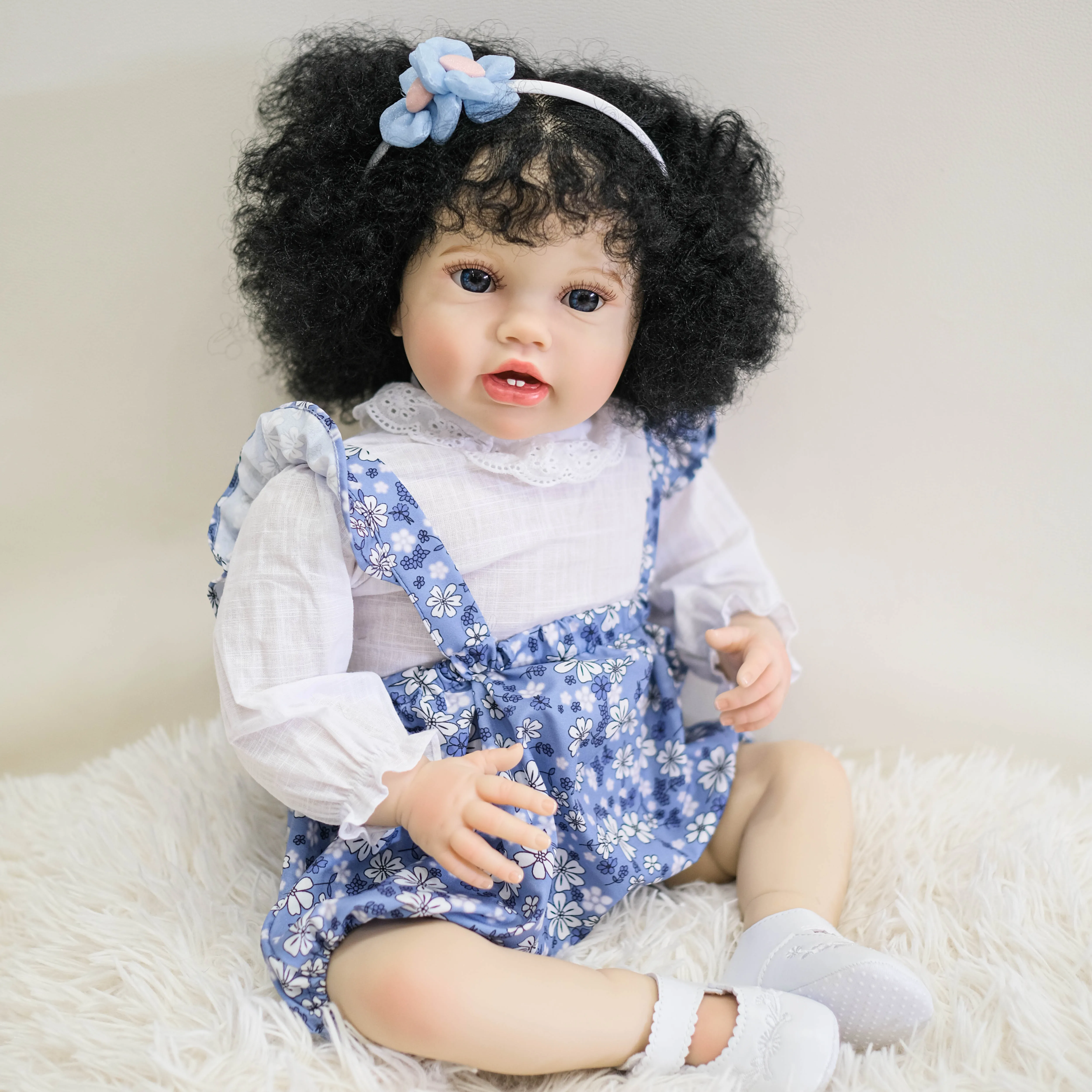 NPK muñeca de arte de piel 3D hecha a mano con pelo real, tacto suave - imagen 4