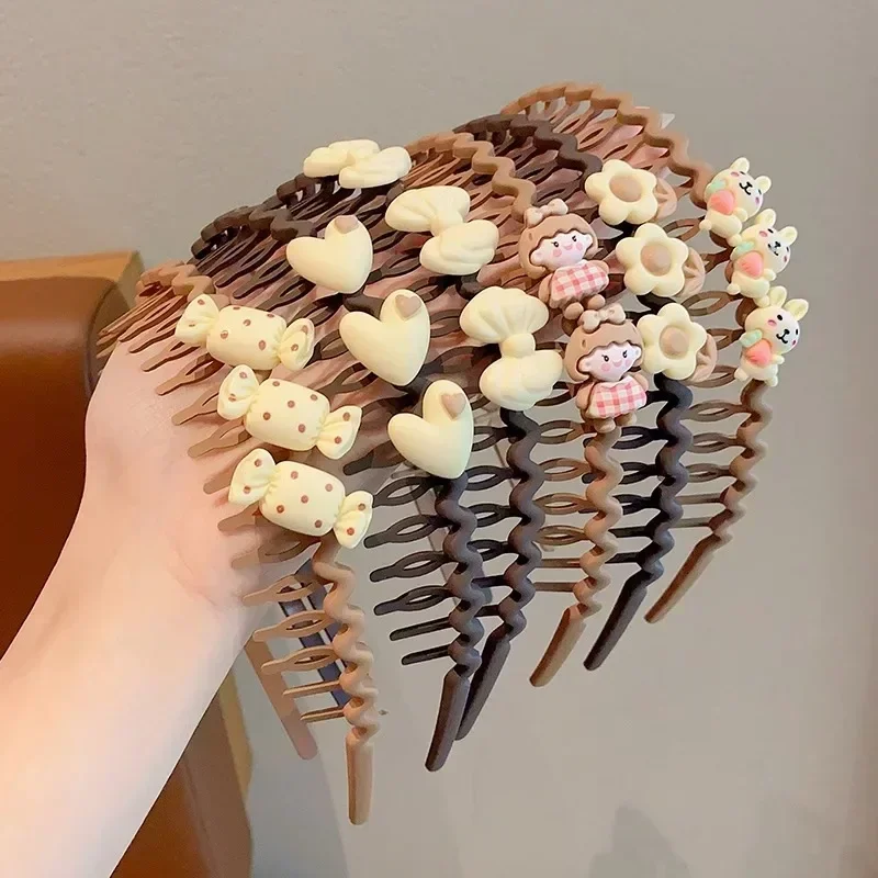 Pinzas de pelo color café para niñas - imagen 5