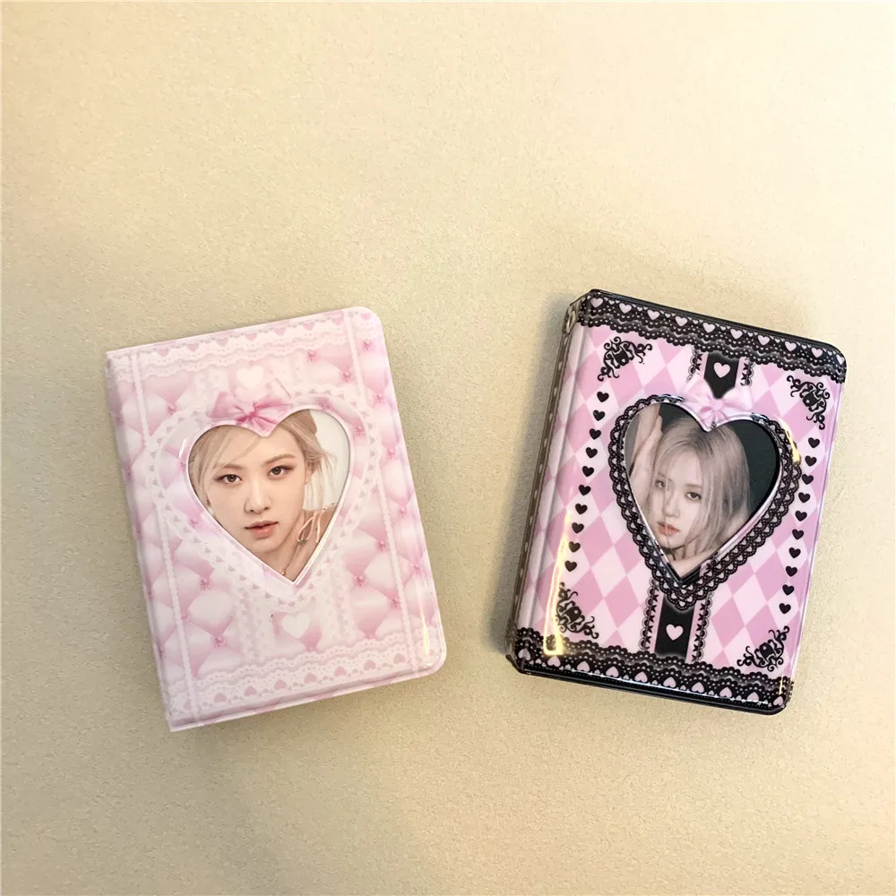 Álbum de fotos con encaje para colecciones negro y rosa - imagen 2