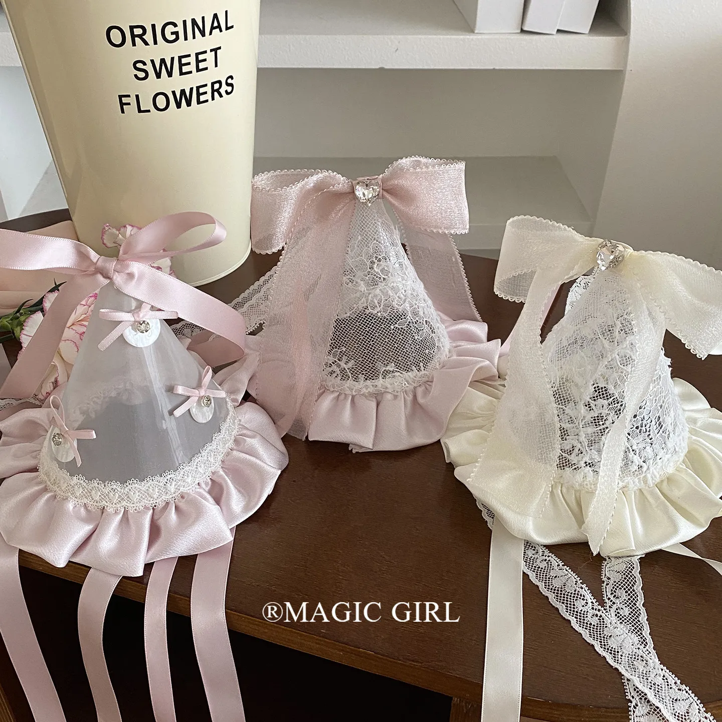 Sombrero de copa infantil con lazo para cumpleaños estilo princesa - imagen 5