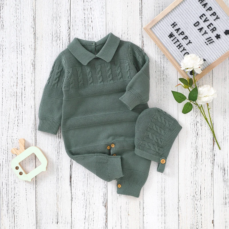 Pelele bebé algodón cuello tortuga manga larga otoño invierno - imagen 3