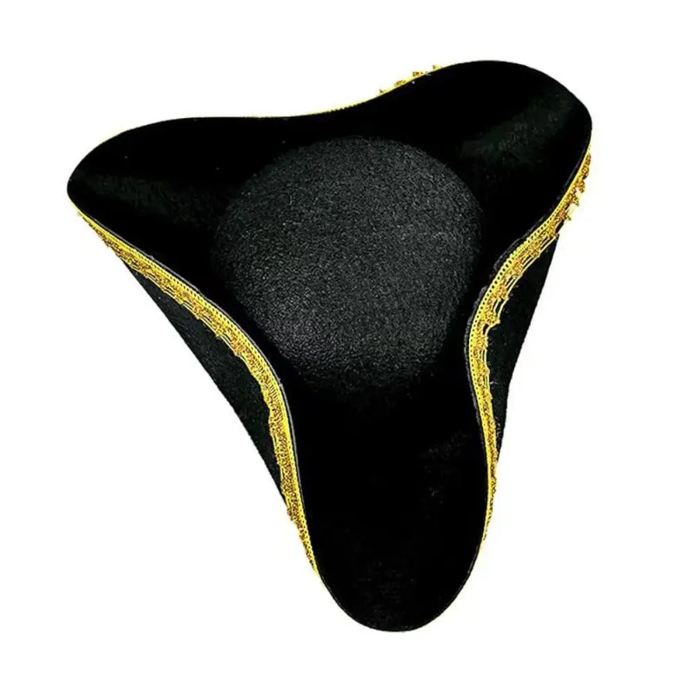 Sombrero pirata tricornio de carnaval para adulto capitán fiestas - imagen 3