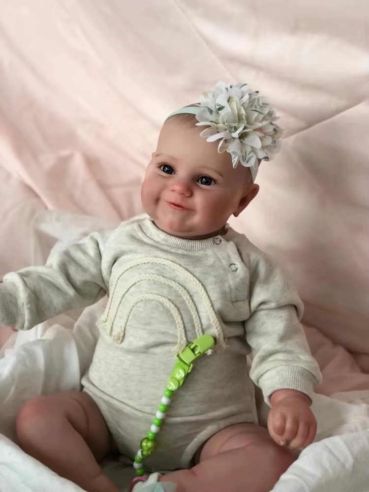 Muñeca reborn realista Maddie Smile piel 3D para bebé - imagen 3