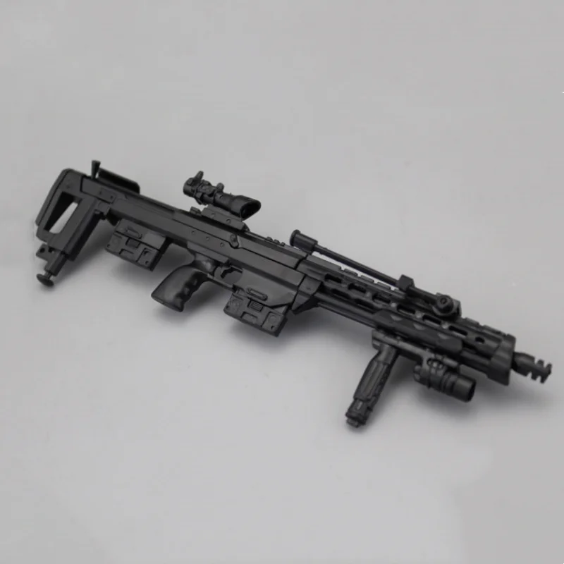 Vista del kit de montaje del rifle DSR-1 a escala 1/6