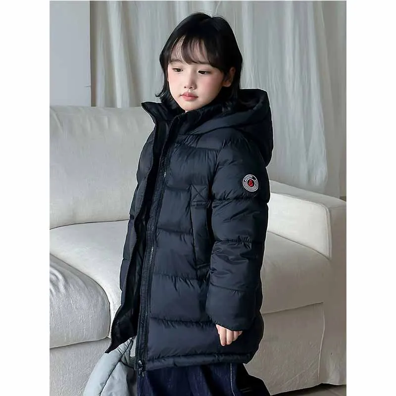 Abrigo de invierno acolchado con capucha para niñas y niños - imagen 5