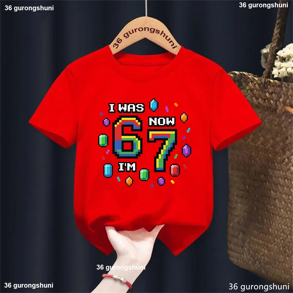 Camiseta infantil con estampado divertido de bloques coloridos - imagen 5
