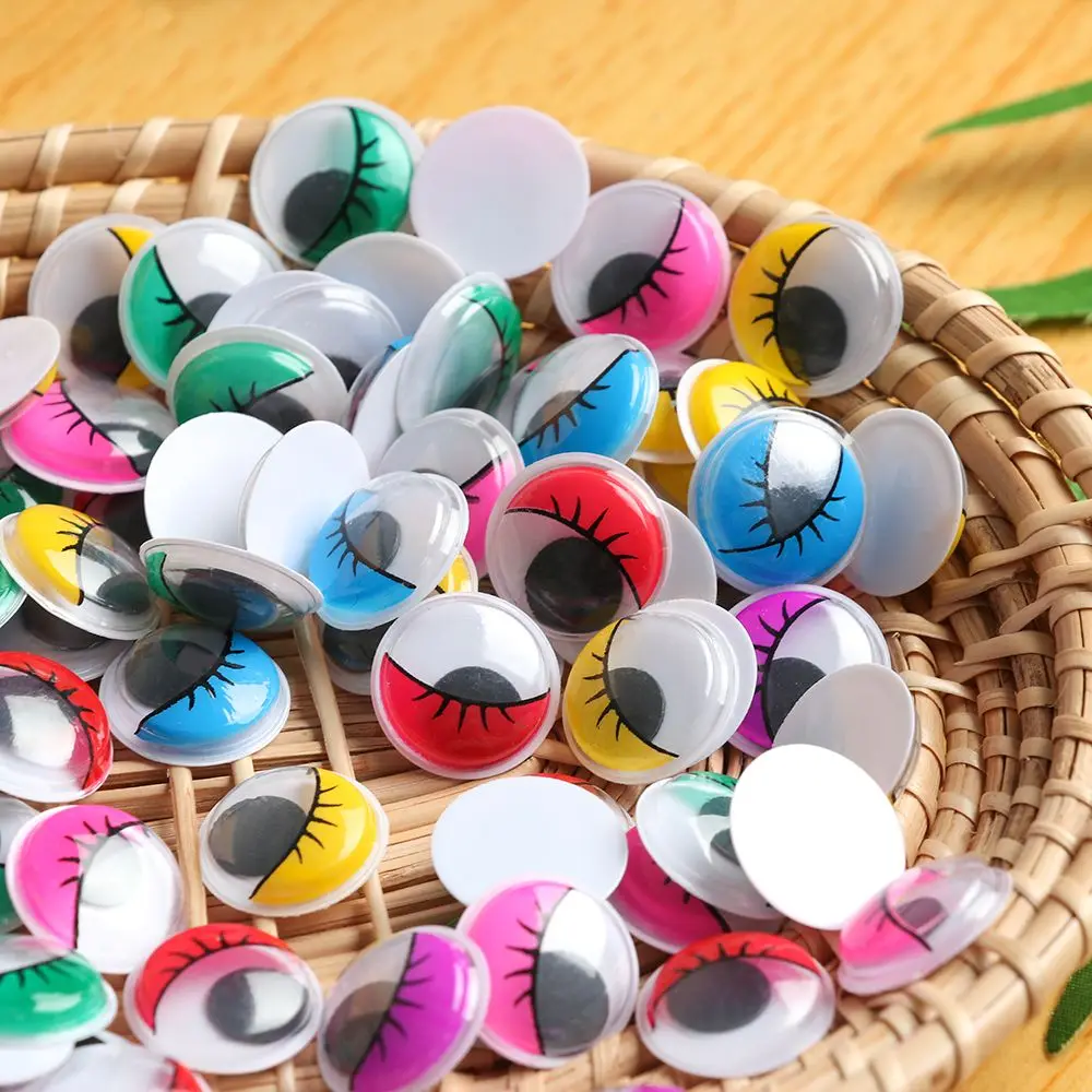 Ojos de muñeca para coser redondos y coloreados – Manualidades - imagen 2