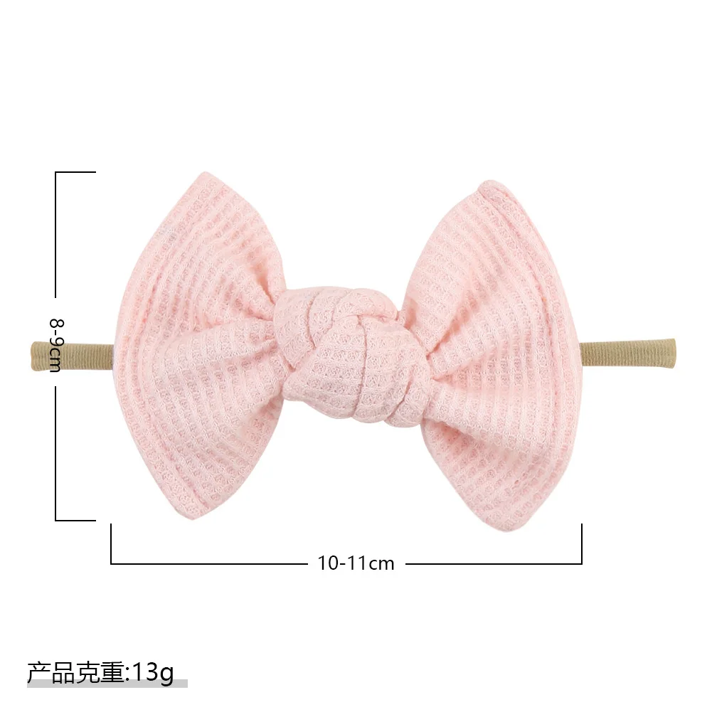 Diademas para bebe: lazos de ganchillo, bandas elasticas de nailon - imagen 5