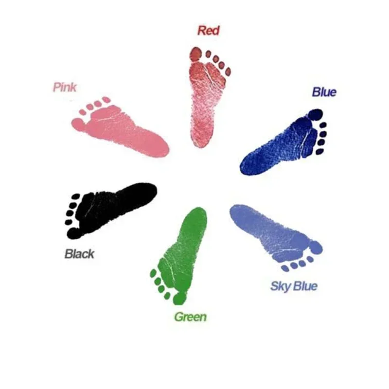 Kit de huellas para bebé con marco fotográfico y almohadillas - imagen 2