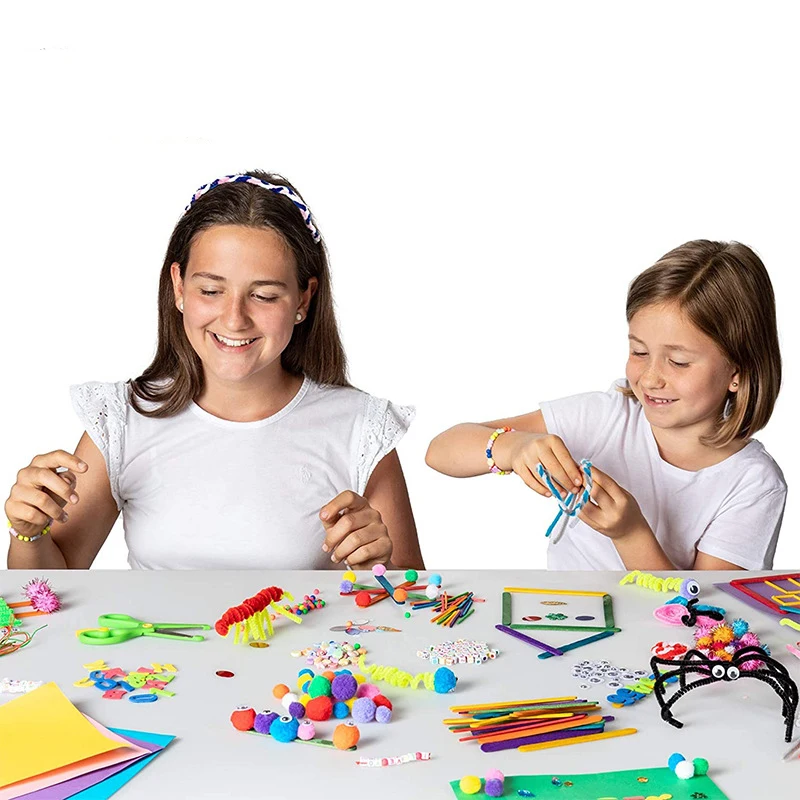 Kit de manualidades para niños con lentejuelas y pegatinas - imagen 3