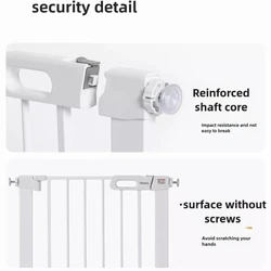 Puerta de seguridad para bebés, montaje a presión sin taladro