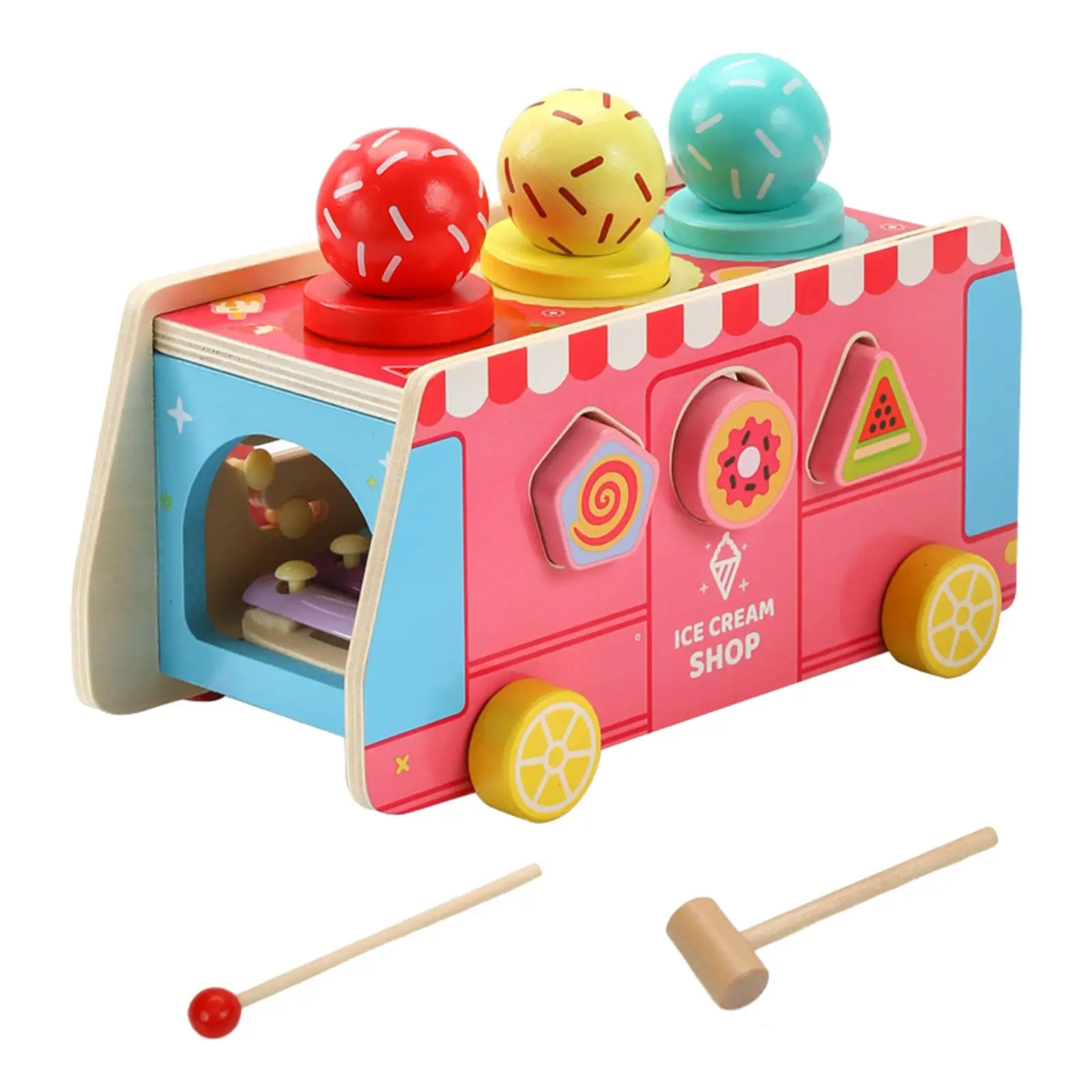 Clasificador de formas en madera para niños multifunción - imagen 5