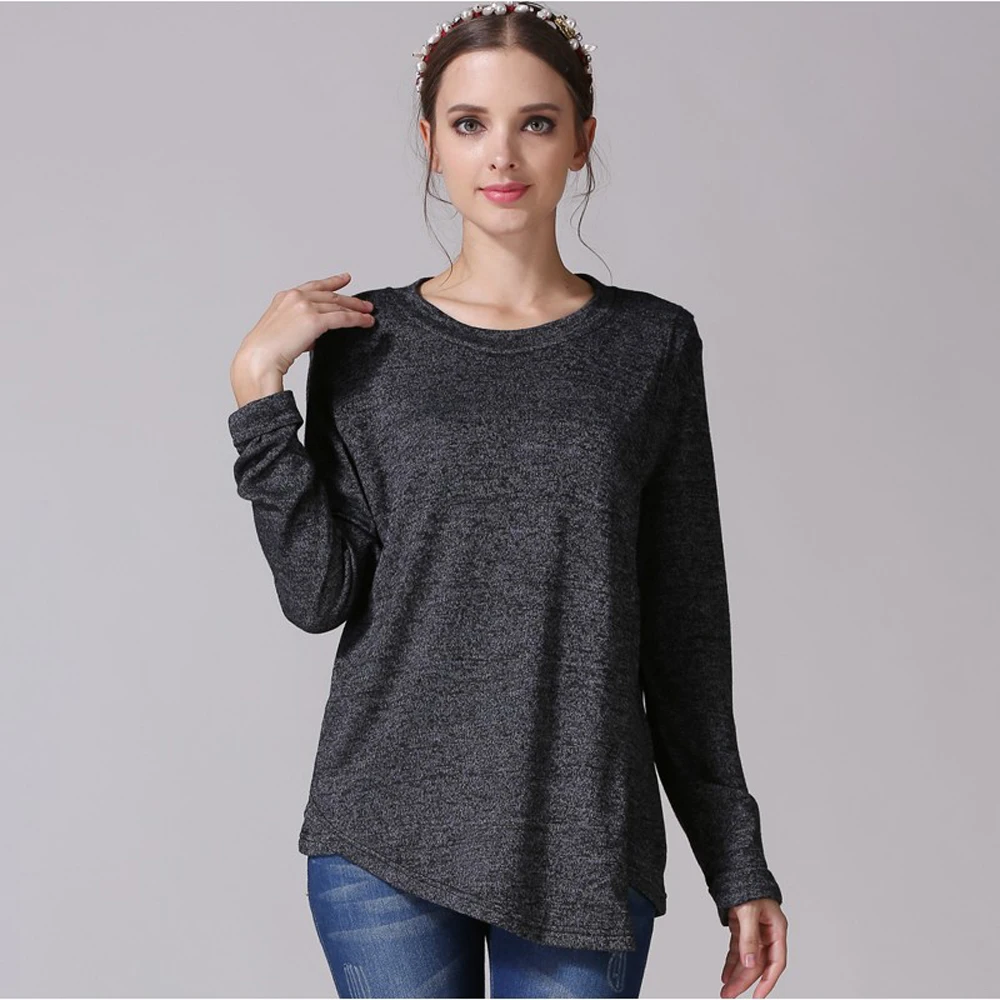Sudadera de lactancia premamá algodón para otoño cómoda práctica - imagen 4