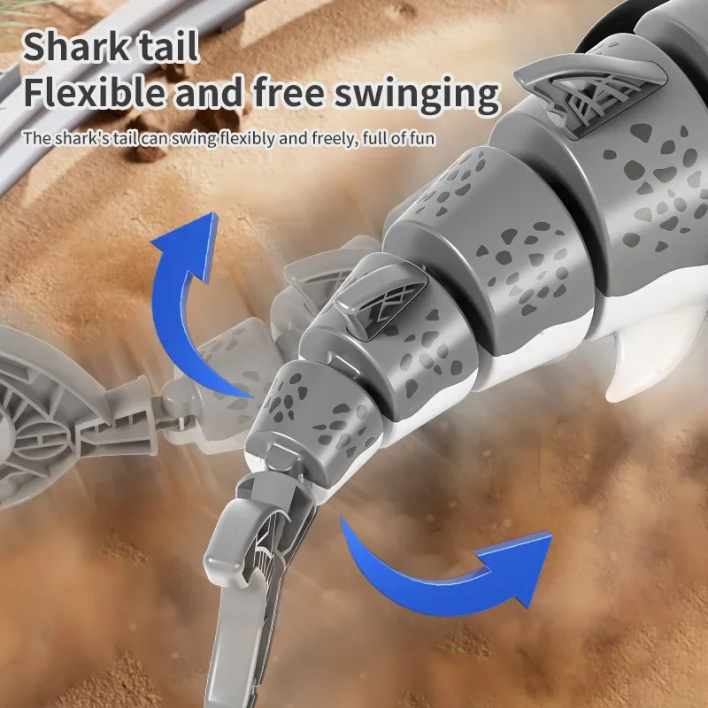 Tiburón de control remoto RC acrobático de alta velocidad para niños - imagen 5