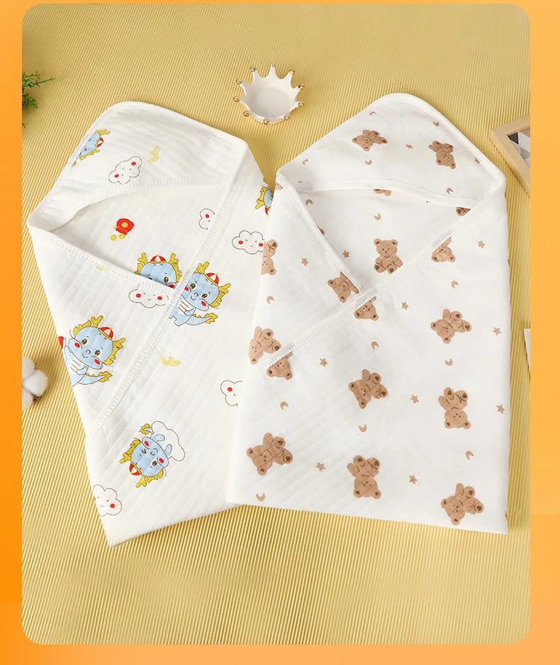 Manta de muselina para bebé con estampado de animales