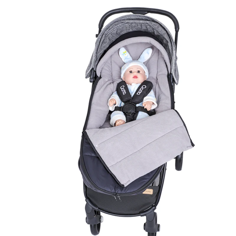 Saco pies cochecito universal – Algodón impermeable y cálido - imagen 3