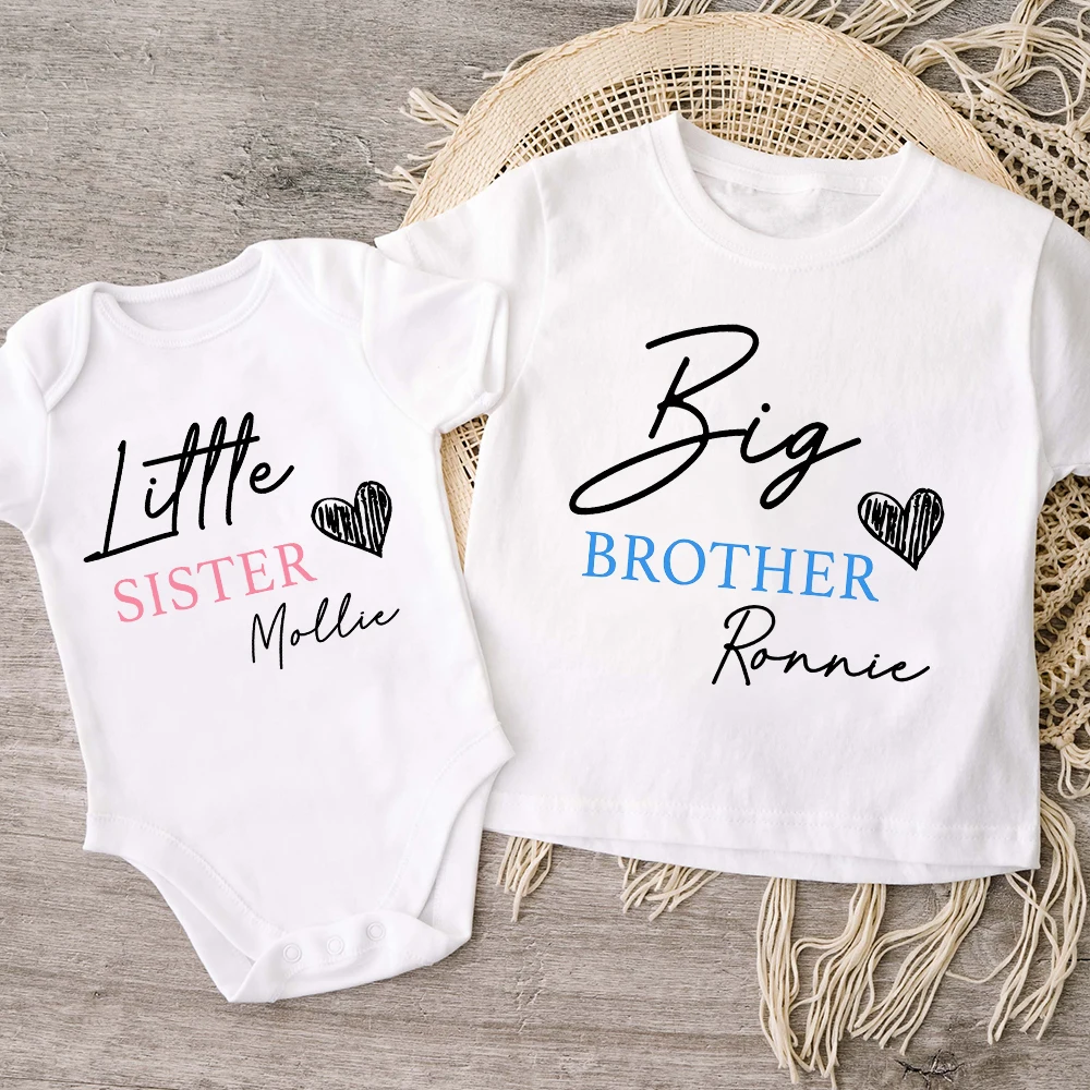 Camiseta personalizada para niños y niñas conjunto a juego hermanos - imagen 4