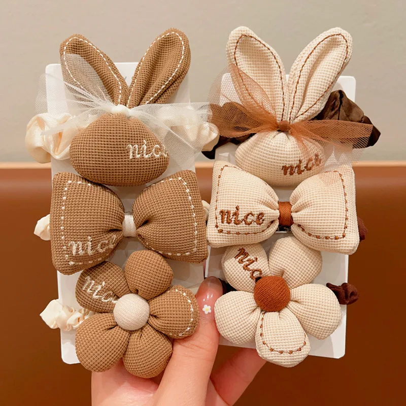 Diademas elásticas niña ositos, conejitos, lazos, coleteros y flor - imagen 2