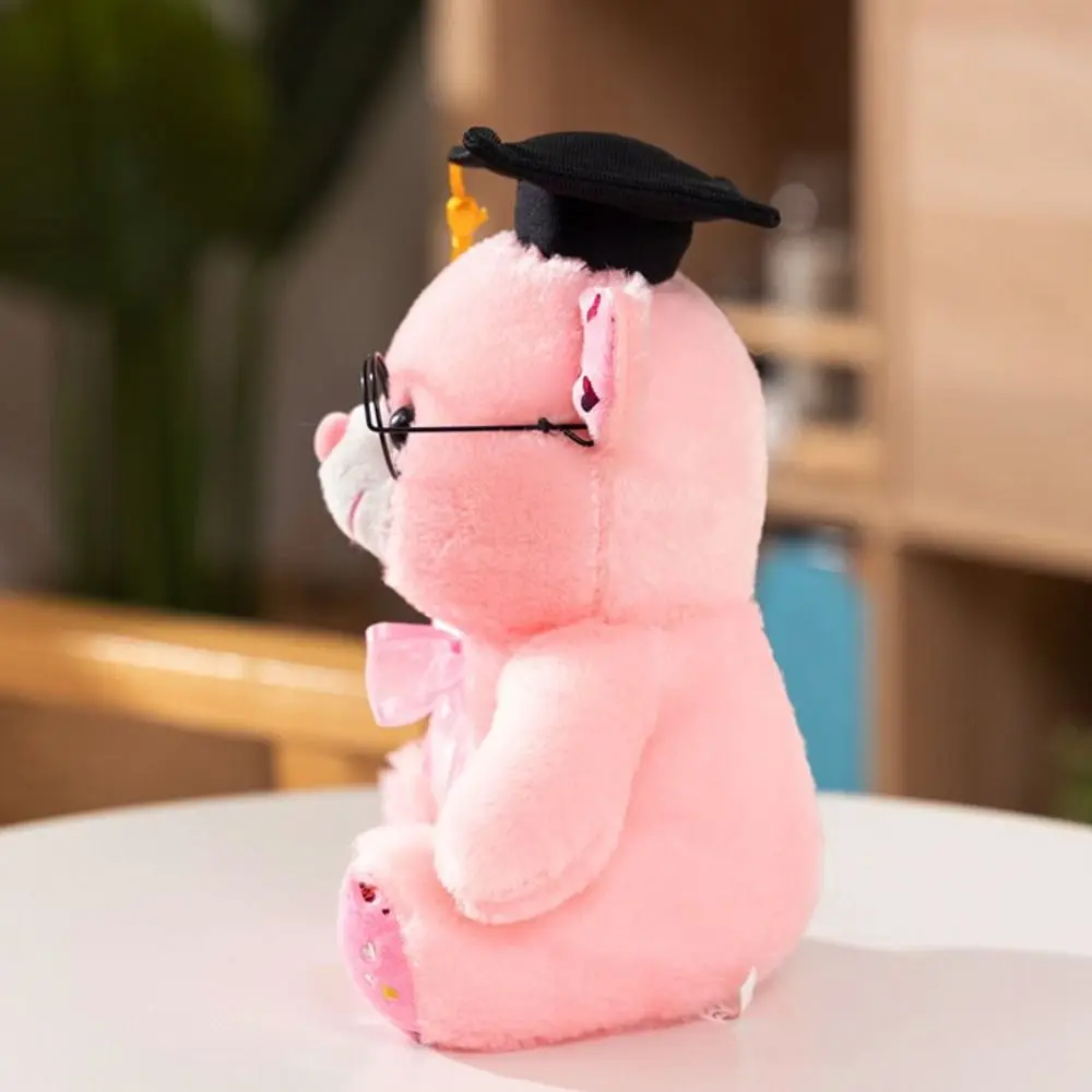 Oso de peluche de graduación con birrete de doctor, suave - imagen 2