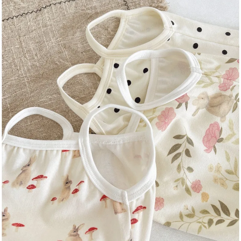 Pelele de verano estampado con tirantes finos para bebés - imagen 4
