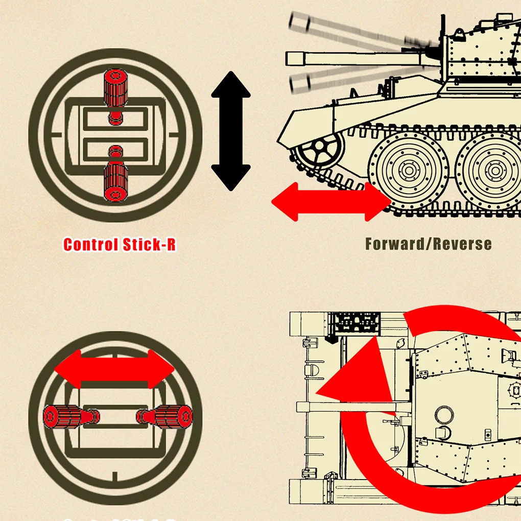 Tanque RC militar teledirigido con sonido, luz y humo para niños - imagen 2
