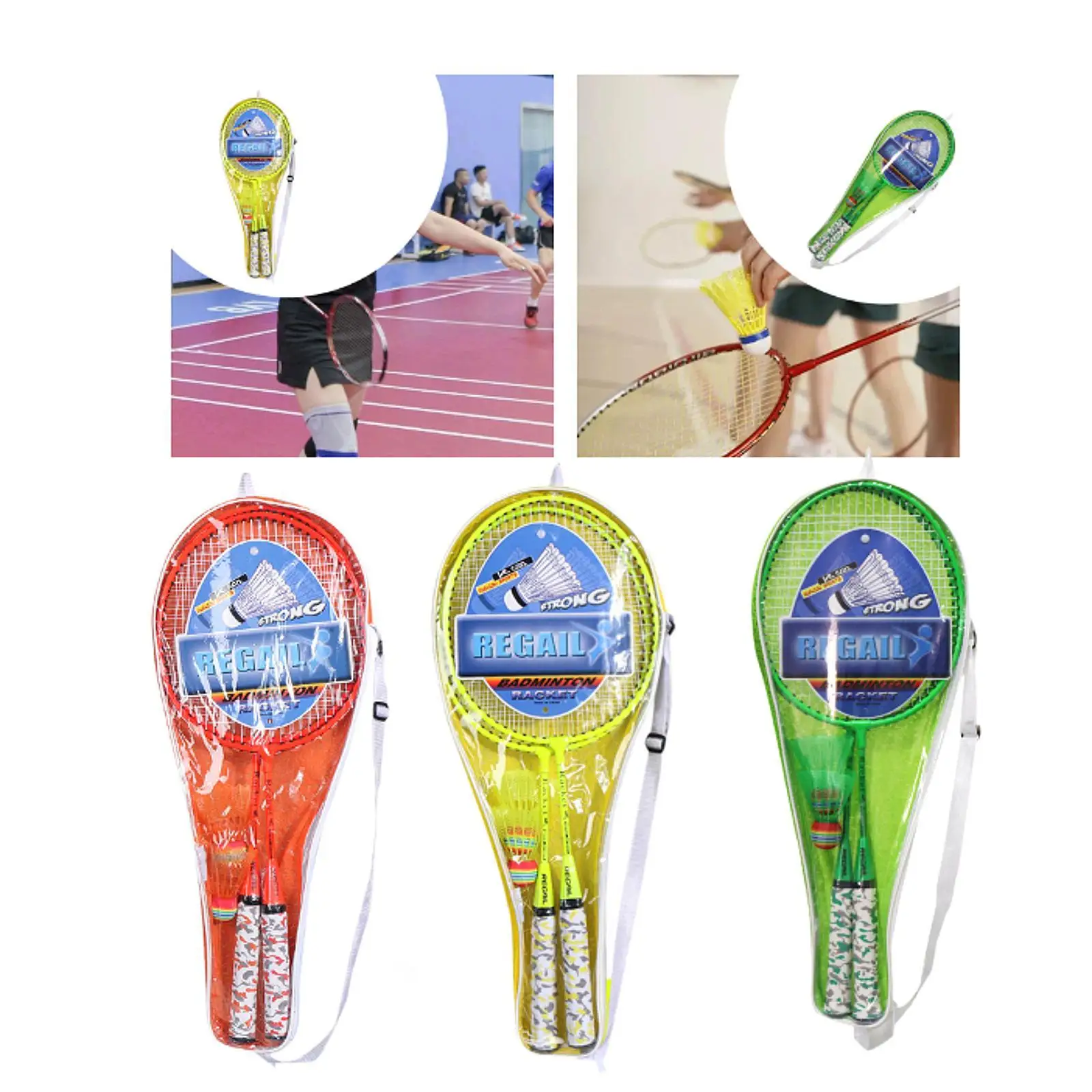 Juego raquetas bádminton infantiles ligero para jardín y playa - imagen 4