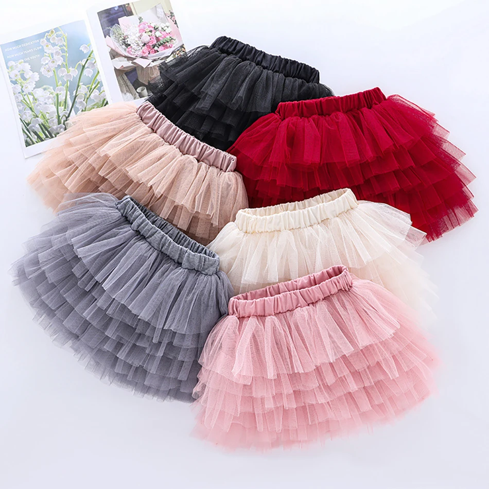 Falda de tul para niña con cintura elástica - Ideal para fiestas de cumpleaños - imagen 3