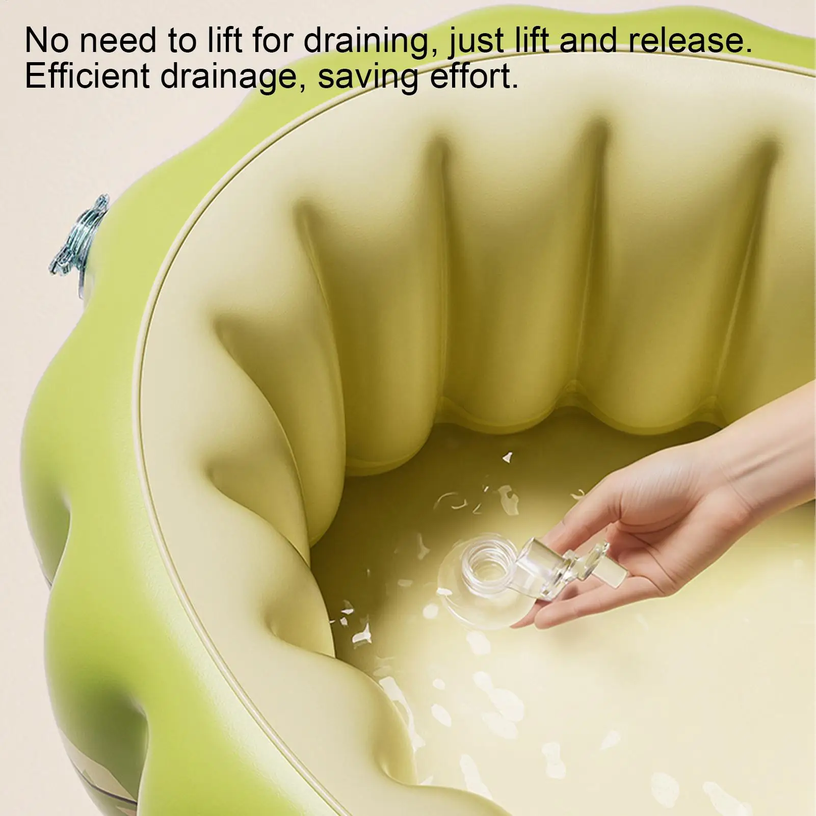 Bañera inflable portátil para bebés – Piscina plegable exterior - imagen 5