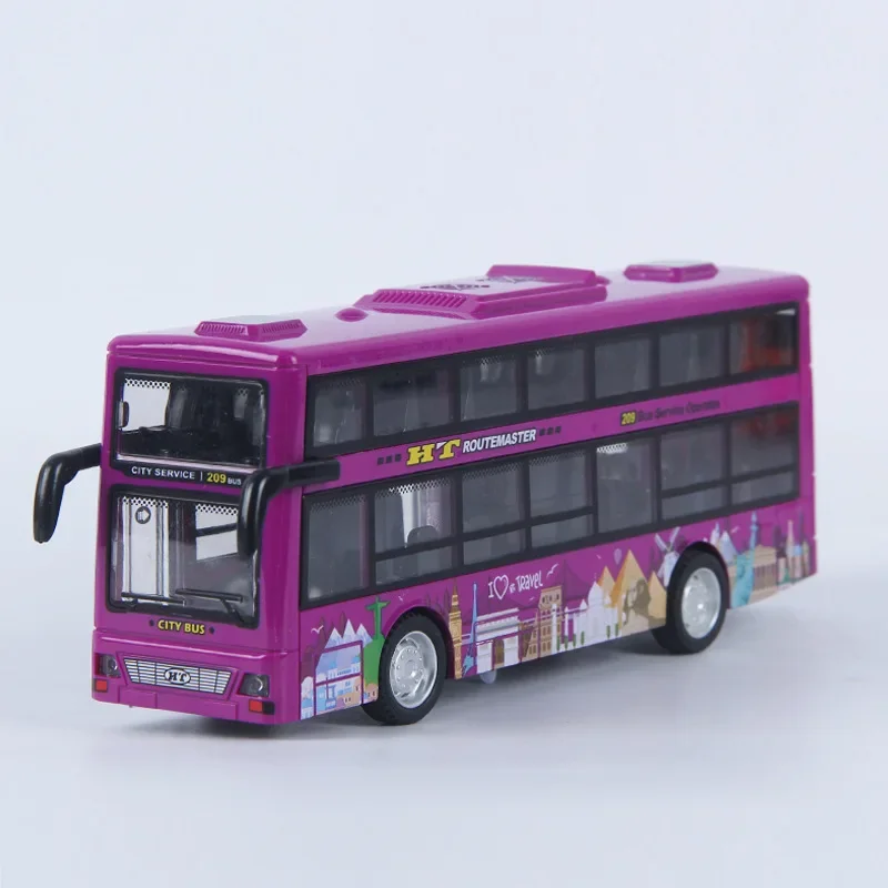 Autobús de dos pisos a fricción con luz - Colección infantil - imagen 5