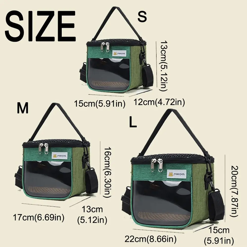 Bolsa de transporte transpirable tipo mensajero para hámsteres y aves - imagen 3