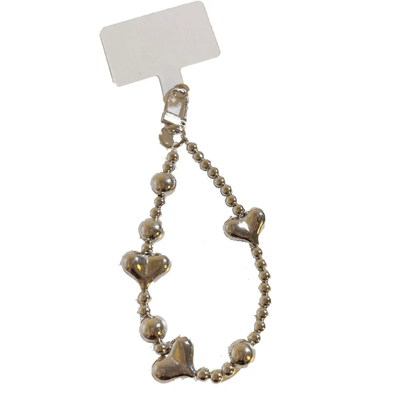 Pulsera antidesaparición para móvil con abalorios de corazón - imagen 2