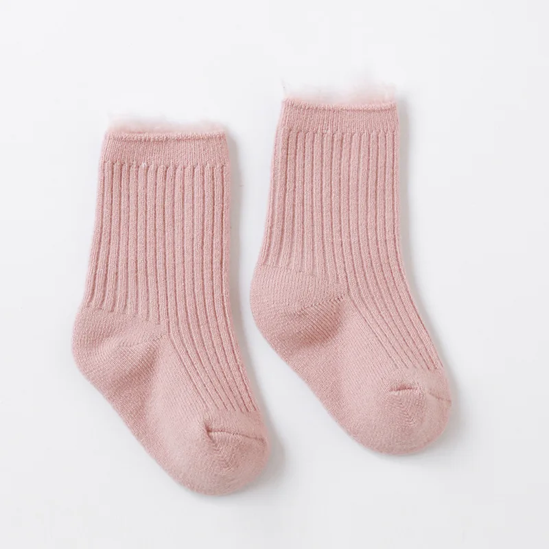 Calcetines de felpa para bebé - Medias cálidas en terciopelo
