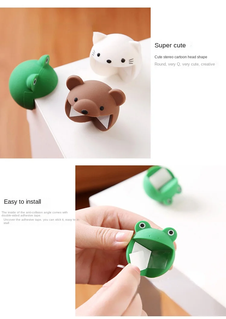 Protector de esquinas de silicona con dibujos animados