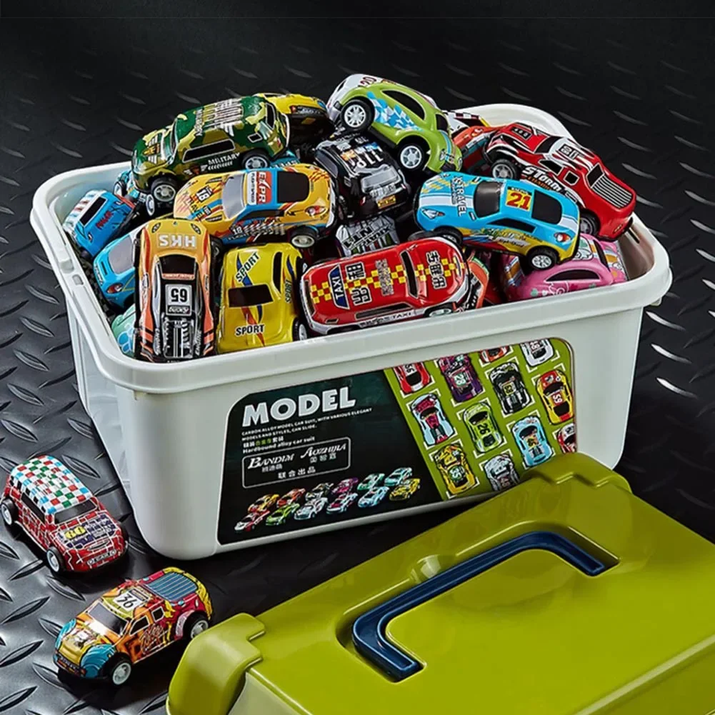 Set coches de carreras con inercia y caja almacenamiento - imagen 4