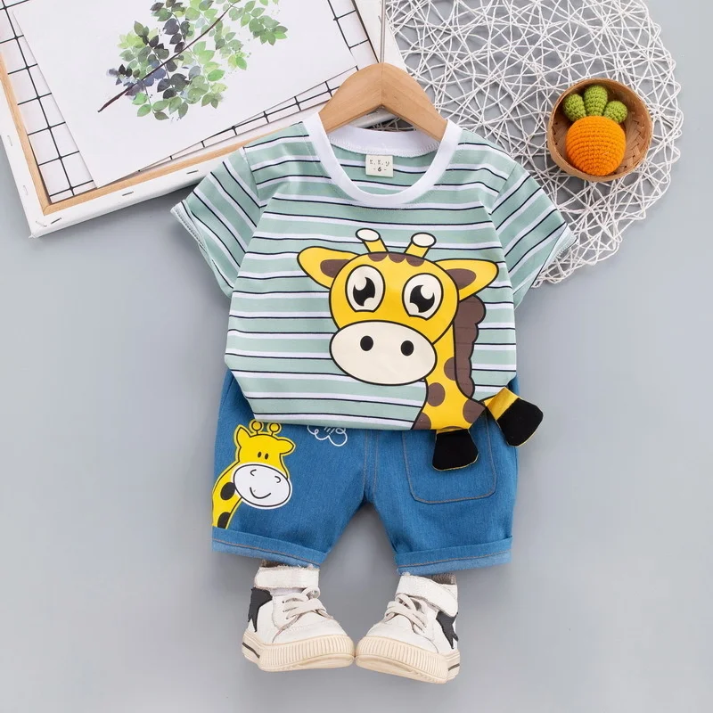 Conjunto veraniego para bebé: camiseta y pantalones cortos cómodos - imagen 2