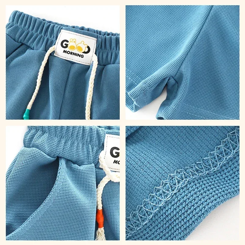 Pantalones cortos verano caramelo para niños – Cintura elástica - imagen 5