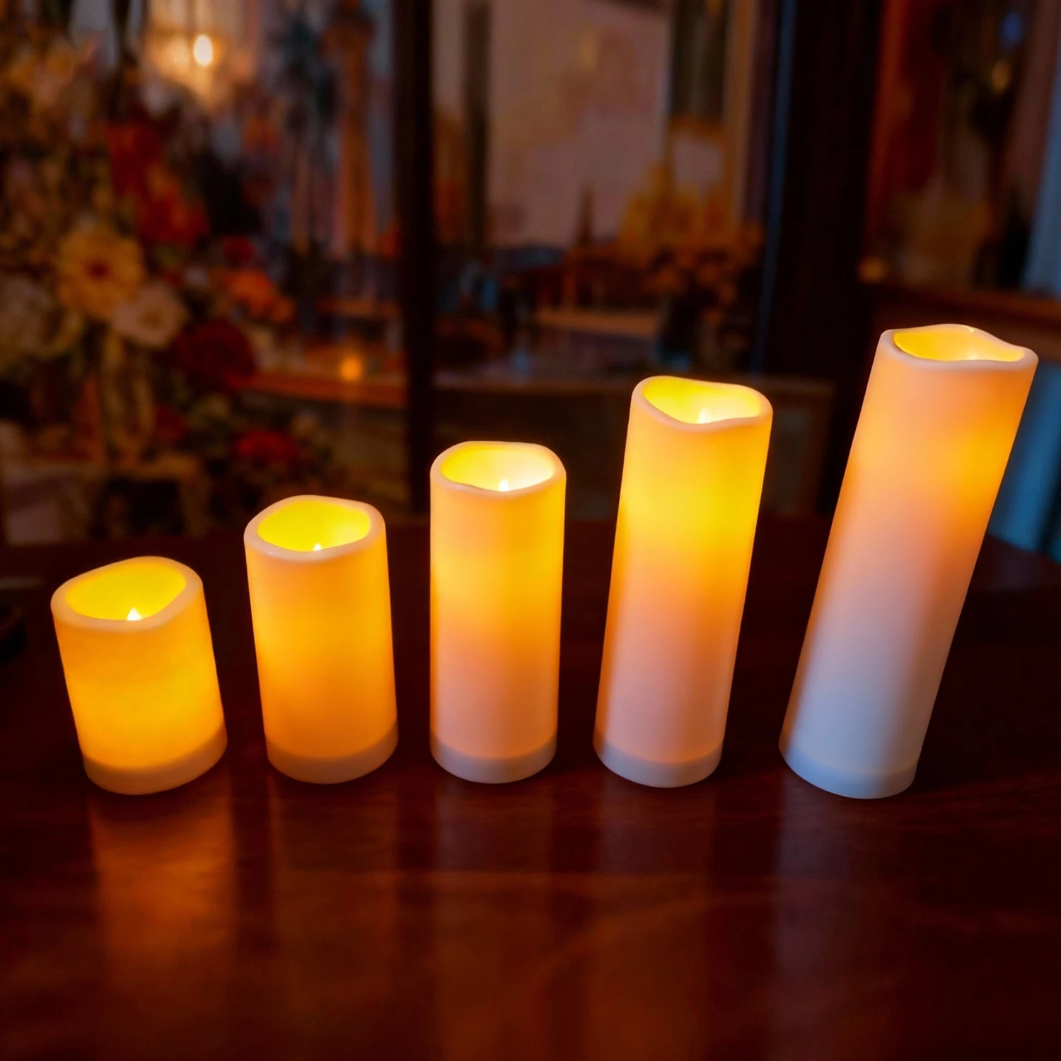 Velas LED impermeables con efecto llama parpadeante para fiestas - imagen 2