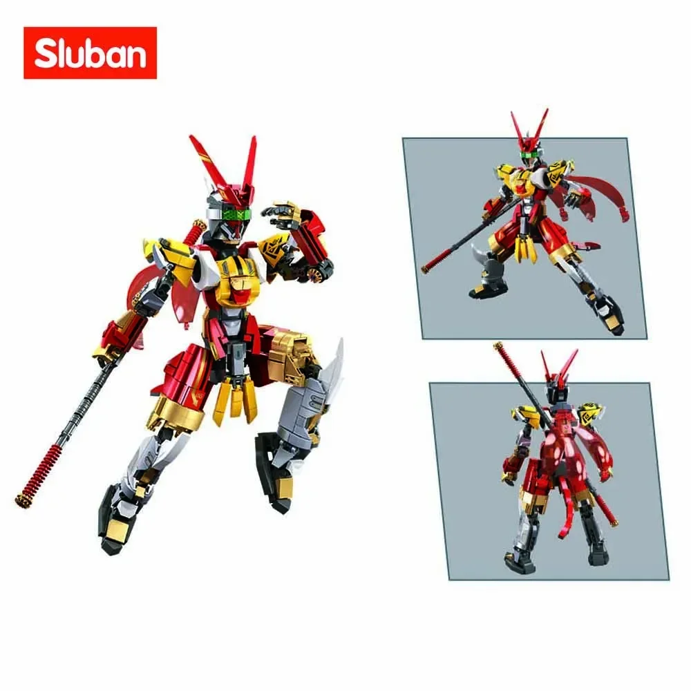 Set de bloques construcción Wukong con aro dorado decorativo - imagen 5