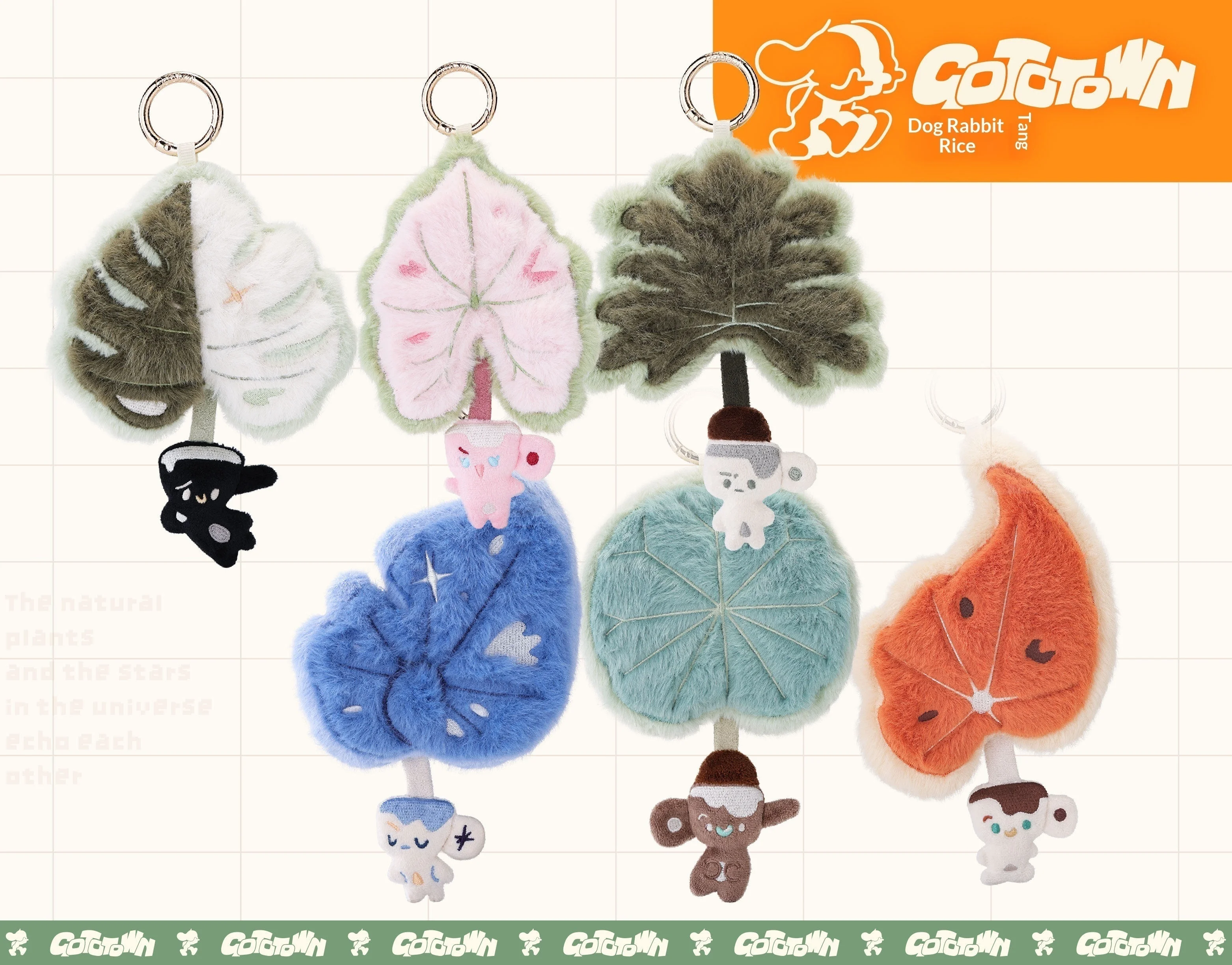 Hoja de peluche estilo dibujos animados