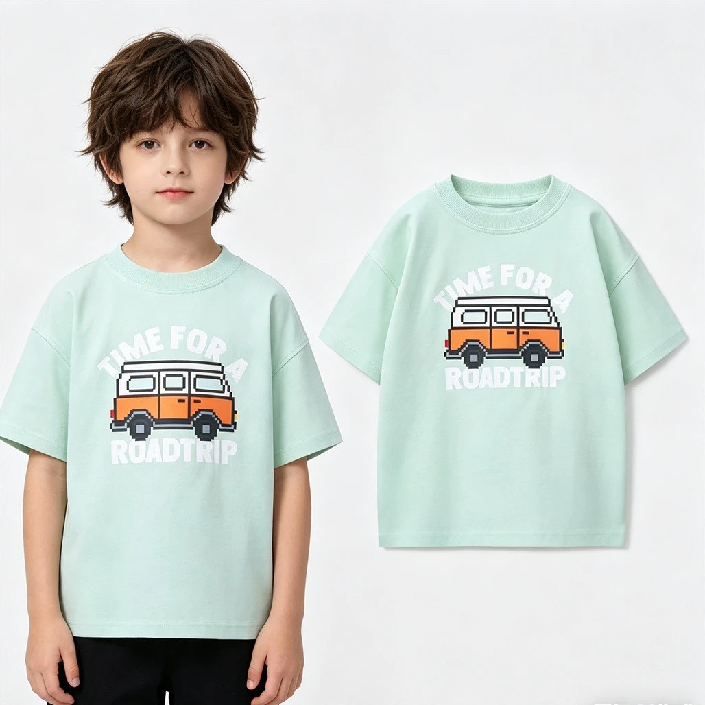 Camiseta de manga corta infantil con estampado animal - imagen 3